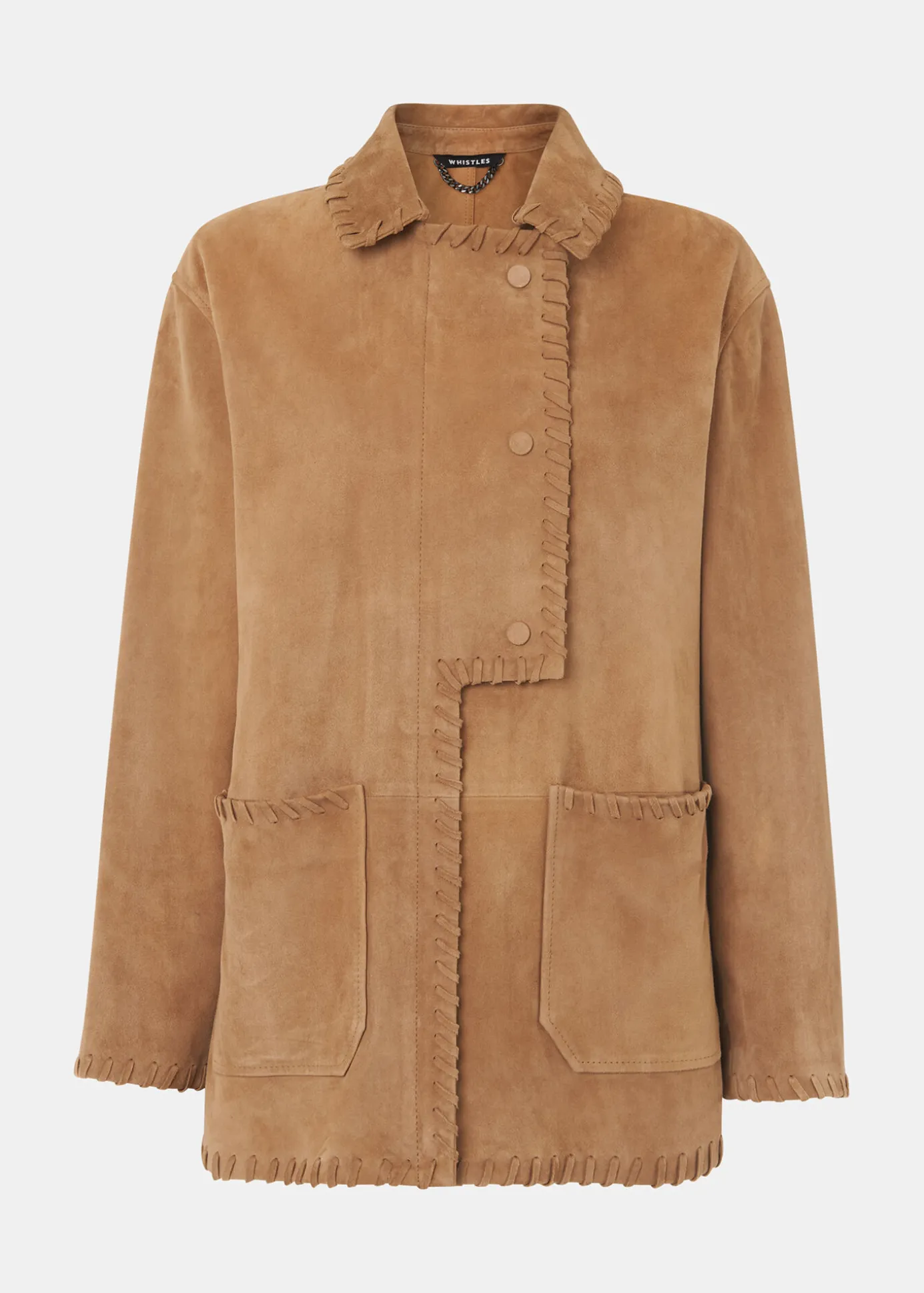 Camel Bohdi Western Suede Biker
