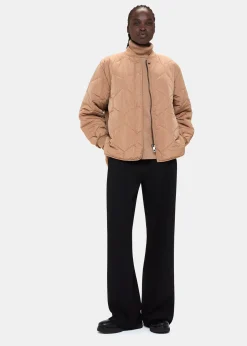 Camel Cashmere Roll Neck
