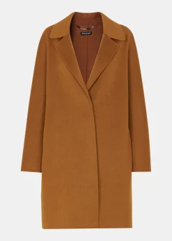 Camel Julia Wool Double Faced Coat