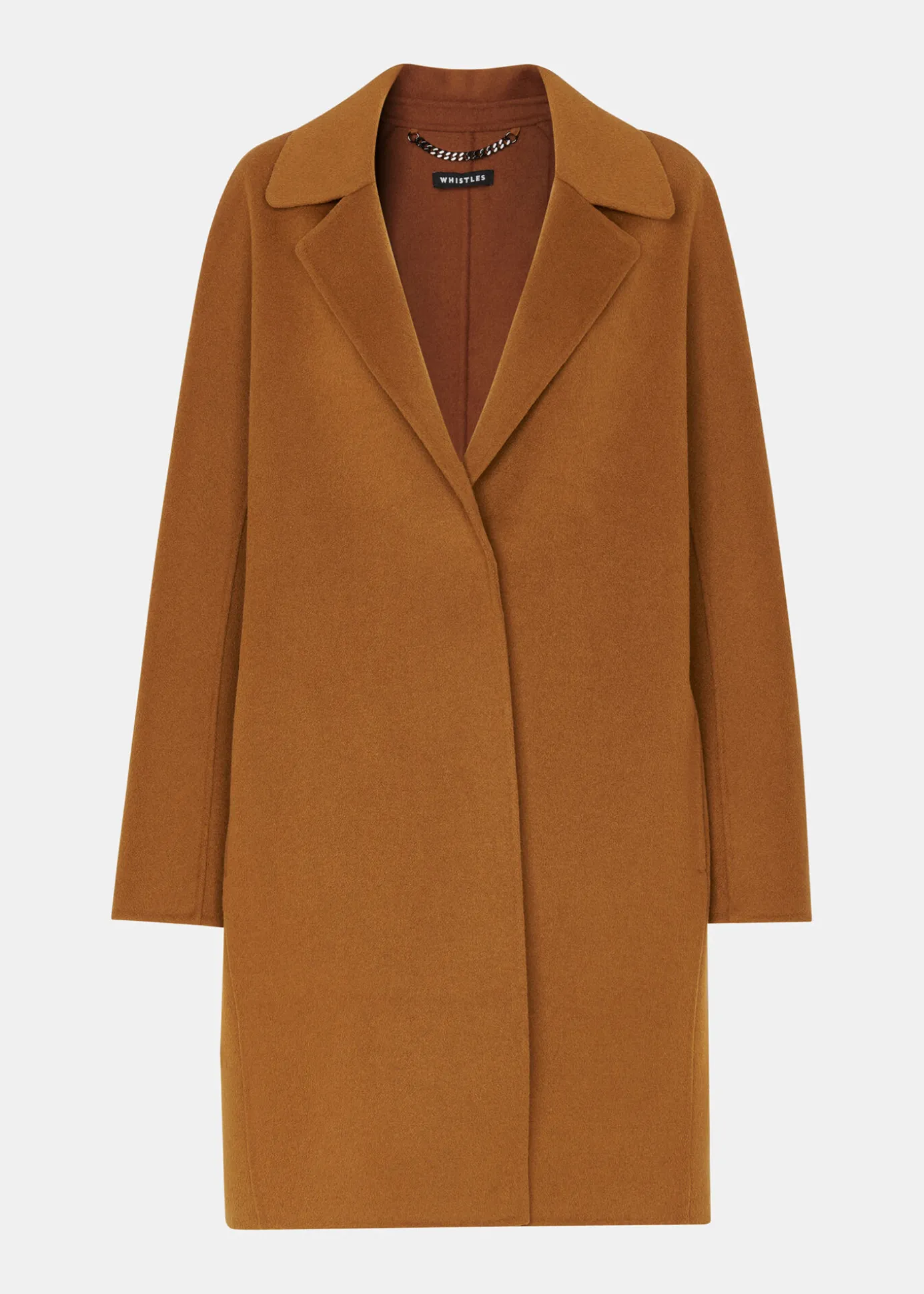 Camel Julia Wool Double Faced Coat