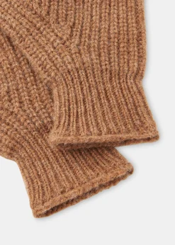 Camel Lambswool Gloves