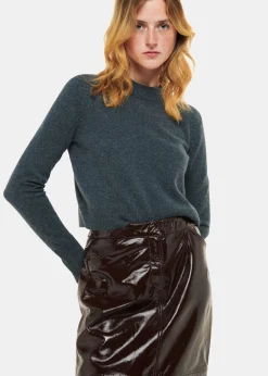 Chocolate Rachel Patent Leather Skirt