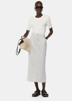 Cream Rosa Double Trim T-Shirt