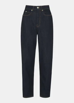 Dark Denim Authentic Barrel Leg Jean