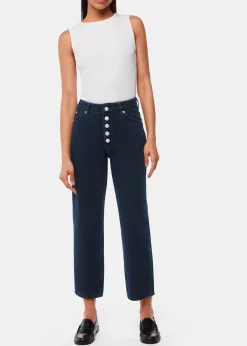 Dark Denim Authentic Hollie Button Jean