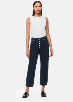 Dark Denim Authentic Hollie Button Jean