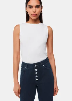 Dark Denim Authentic Hollie Button Jean