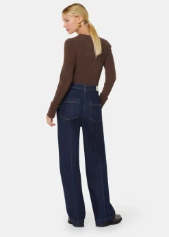 Dark Denim Seam Detail Jean