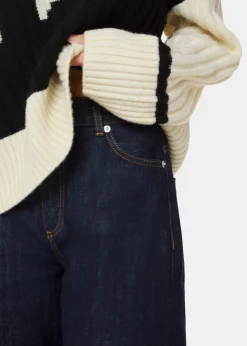 Dark Denim Turn Up Selvedge Jean