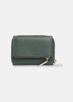 Dark Green Bibi Zip Purse