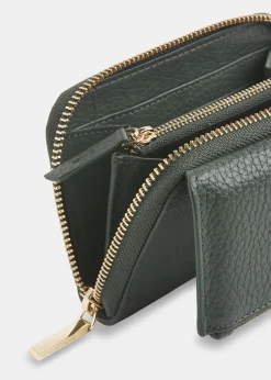 Dark Green Bibi Zip Purse