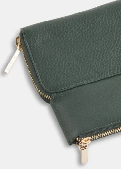 Dark Green Bibi Zip Purse