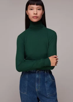 Dark Green Essential Ribbed Polo
