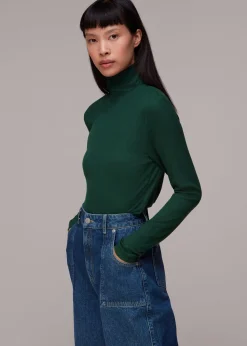 Dark Green Essential Ribbed Polo