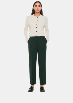 Dark Green Lila Ponte Trouser