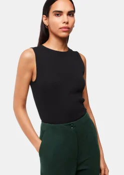 Dark Green Lila Ponte Trouser