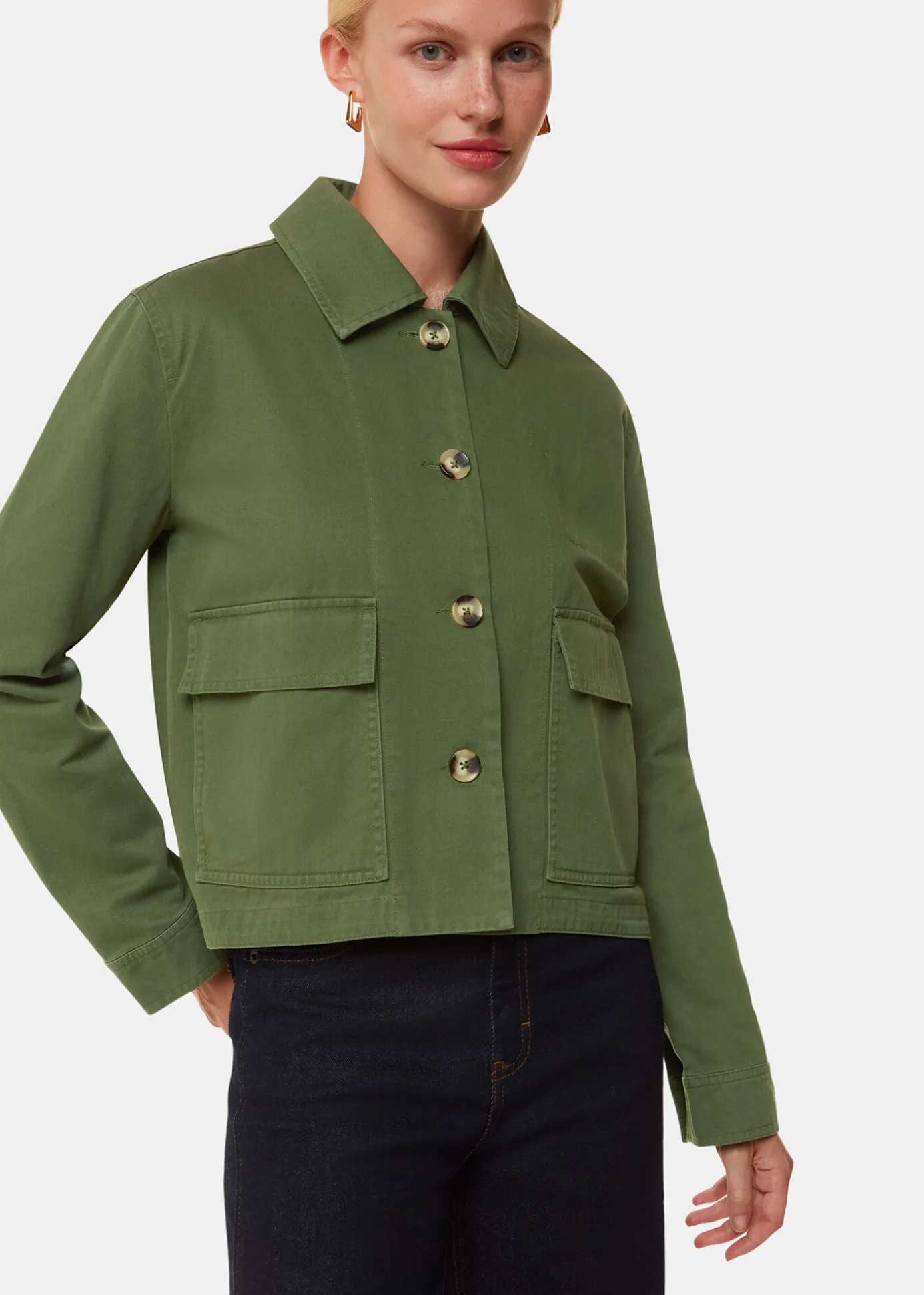 Dark Green Marie Casual Jacket