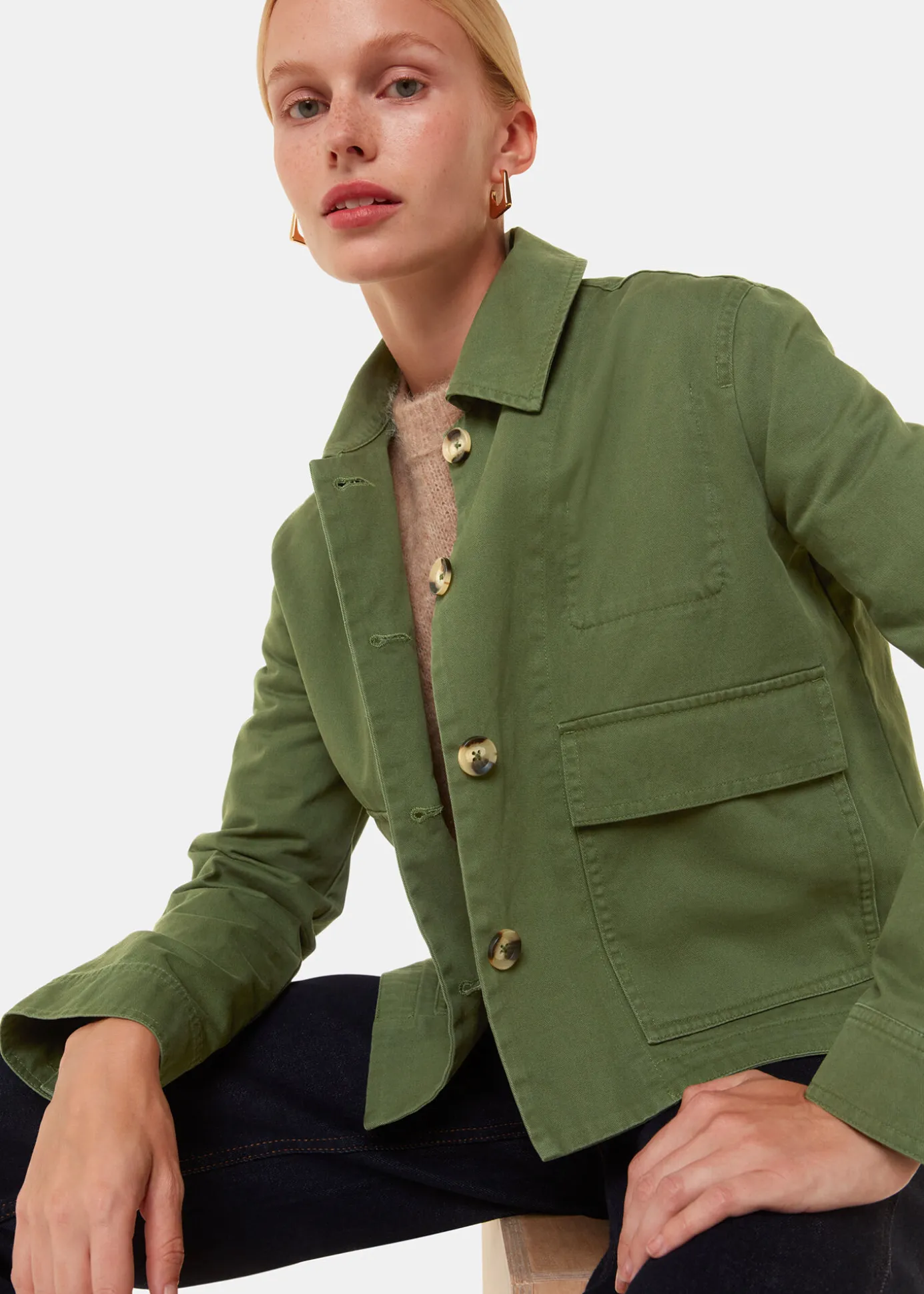 Dark Green Marie Casual Jacket