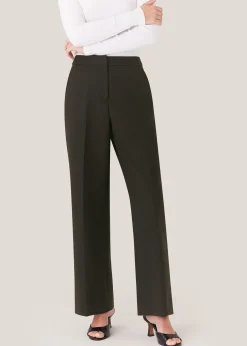 Dark Green Natalie Wool Blend Trouser