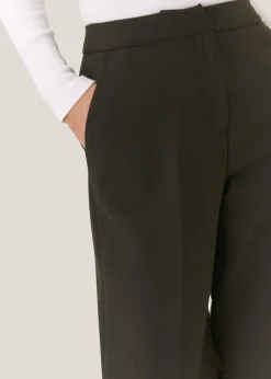Dark Green Natalie Wool Blend Trouser
