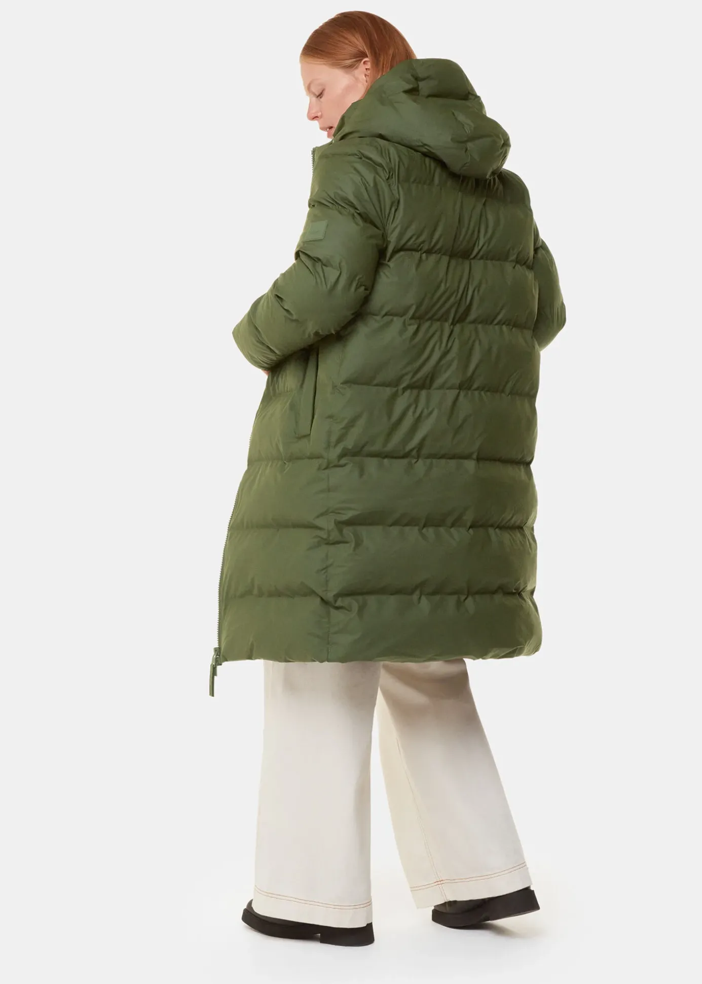 Dark Green Rains Alta Longer Puffer