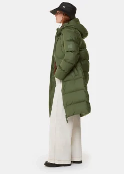 Dark Green Rains Alta Longer Puffer