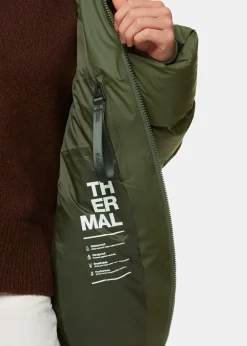 Dark Green Rains Alta Longer Puffer