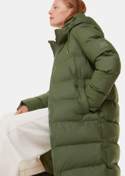 Dark Green Rains Alta Longer Puffer