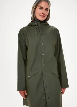 Dark Green Rains Long Jacket