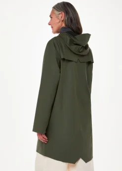Dark Green Rains Long Jacket