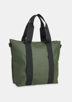 Dark Green Rains Tote Bag