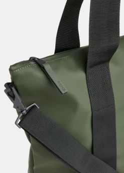 Dark Green Rains Tote Bag