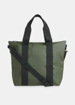Dark Green Rains Tote Bag