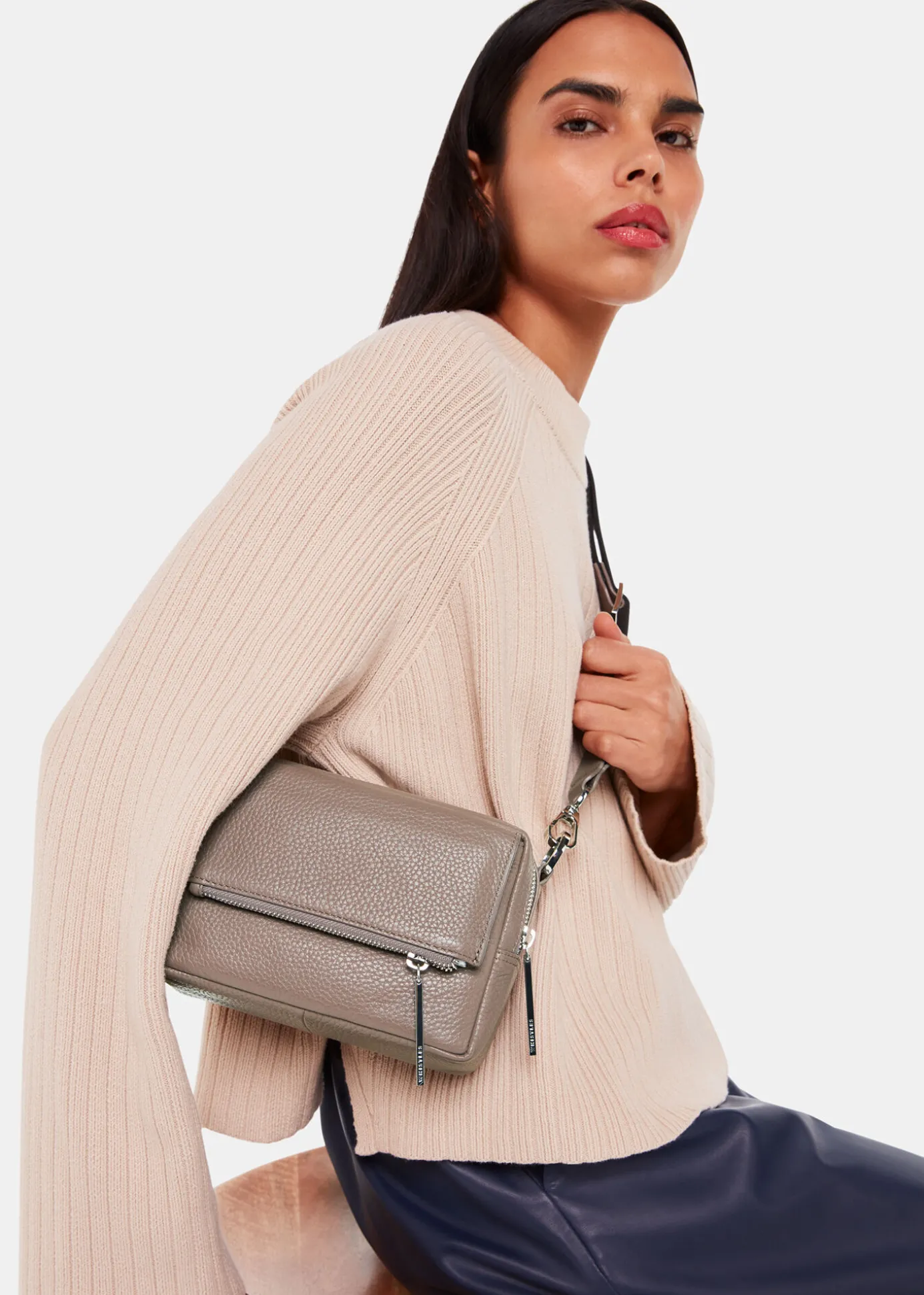 Dark Grey Bibi Crossbody Bag