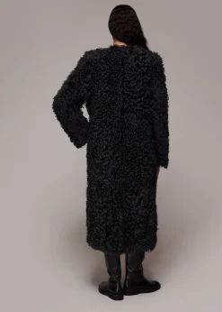 Dark Grey Eliza Shearling Coat