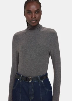 Dark Grey Essential Ribbed Polo