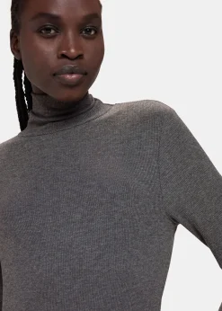 Dark Grey Essential Ribbed Polo