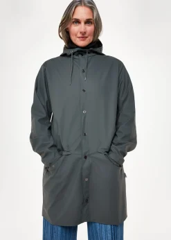 Dark Grey Rains Long Jacket