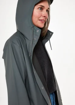 Dark Grey Rains Long Jacket