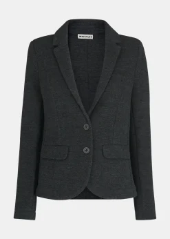 Dark Grey Slim Jersey Jacket