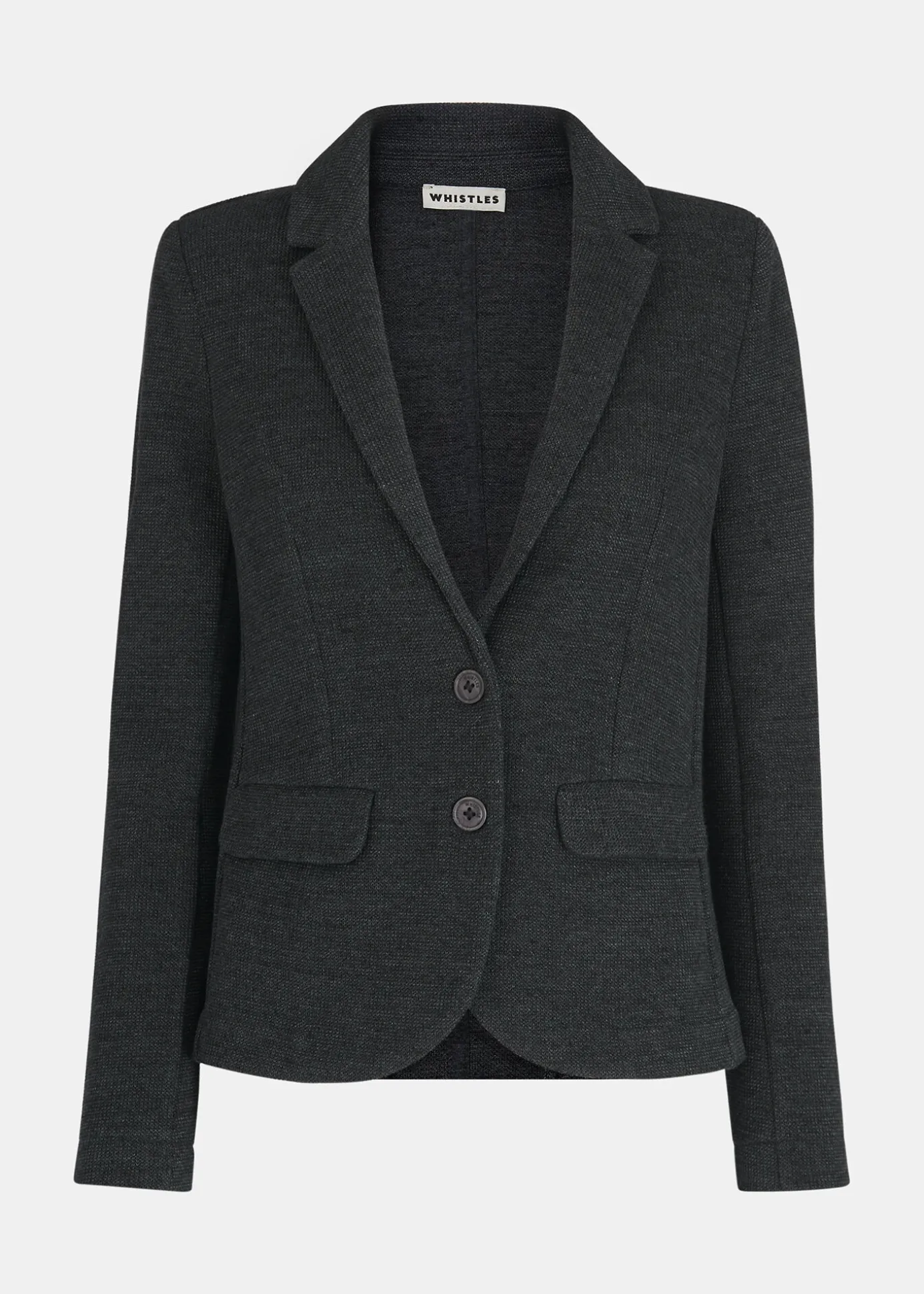 Dark Grey Slim Jersey Jacket
