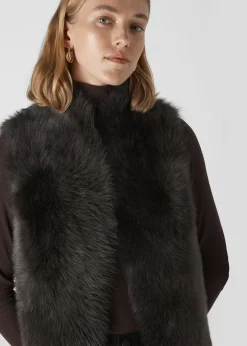 Dark Grey Toscana Sheepskin Gilet