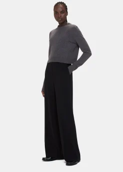 Dark Grey Wool Cropped Sweater