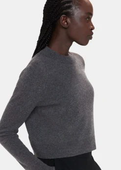 Dark Grey Wool Cropped Sweater