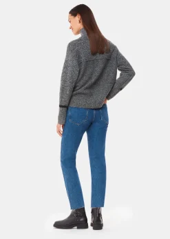 Denim Authentic Slim Frayed Jean