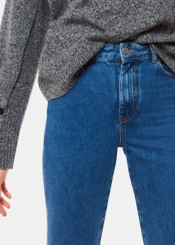 Denim Authentic Slim Frayed Jean