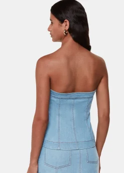 Denim Denim Corset Top