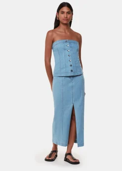 Denim Denim Corset Top