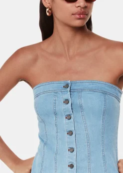 Denim Denim Corset Top
