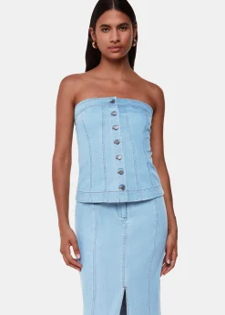 Denim Denim Maxi Skirt
